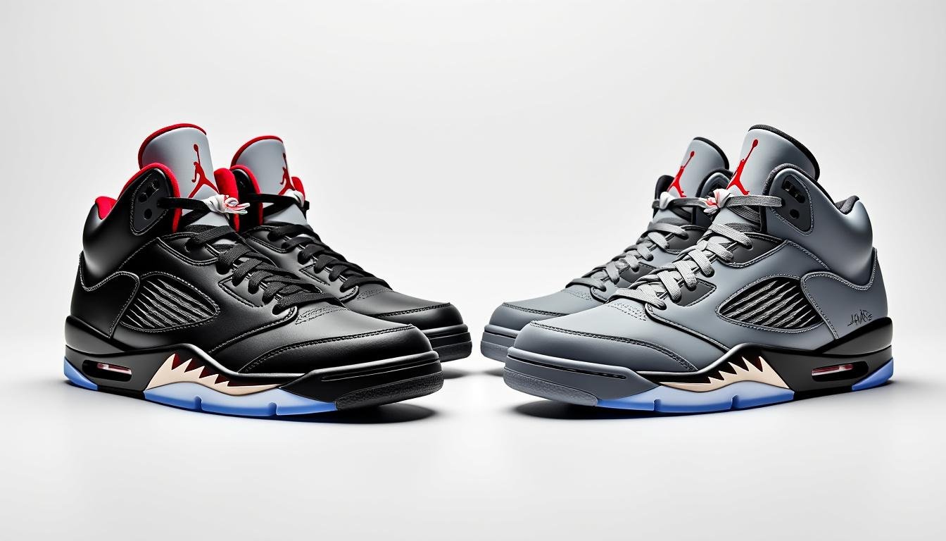 découvrez les différences essentielles entre les jordan 5 retro et og en 2025. apprenez à identifier les caractéristiques uniques de chaque modèle afin de faire le meilleur choix pour votre collection de sneakers.