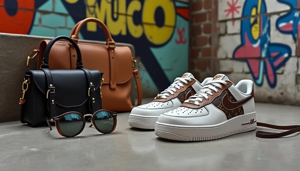découvrez la collaboration révolutionnaire de 2025 entre louis vuitton et nike avec les emblématiques air force 1. un mélange parfait d'élégance et de sportivité, cette collection unique redéfinit le style contemporain. ne manquez pas cette fusion audacieuse de luxe et de culture urbaine.