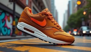 découvrez la patta x nike air max 1 'monarch', une collaboration tendance lancée en 2021. plongez dans l'univers du streetwear avec ce modèle iconique alliant style, confort et un design unique qui met en valeur l'esprit créatif de patta et l'héritage sportif de nike.
