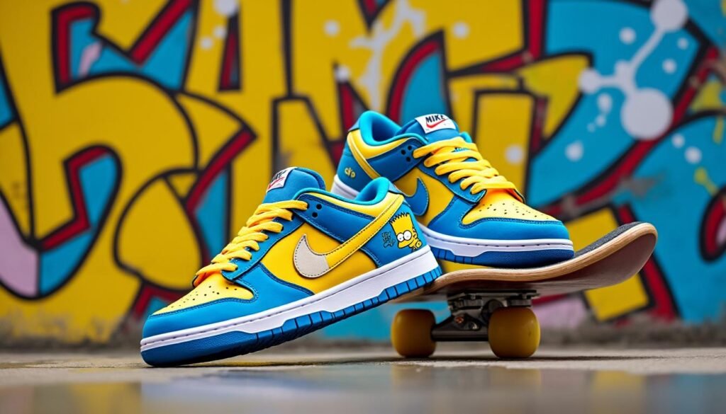 découvrez l'histoire fascinante et le style unique des nike sb dunk low 'bart simpson'. plongez dans l'univers coloré de cette paire emblématique, où culture urbaine et références à la pop culture se rencontrent pour offrir une expérience de sneaker inoubliable.