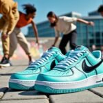 découvrez la collaboration unique entre tiffany & co. et nike, qui donne naissance à une version exceptionnelle des emblématiques air force 1. un mariage parfait entre élégance et sportivité qui ravira les passionnés de mode et de chaussures. ne manquez pas cette occasion exclusive de posséder une pièce alliant luxe et performance.
