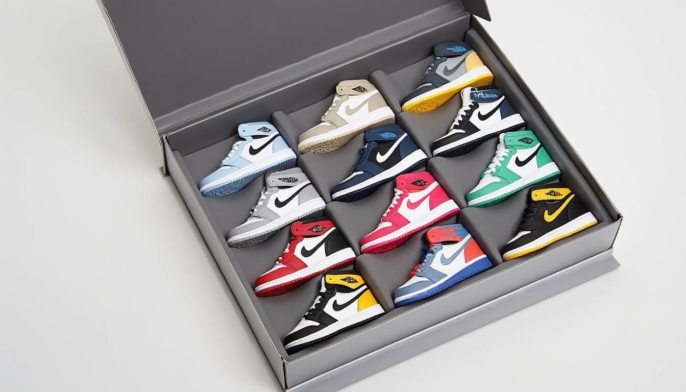 Découvrez notre collection exclusive de mini sneakers, mettant en vedette les emblématiques Jordan, Nike et bien d'autres. Parfaites pour compléter le style des petits amoureux de la mode, ces baskets allient confort et tendance. Commandez dès maintenant et faites le bonheur de vos enfants!