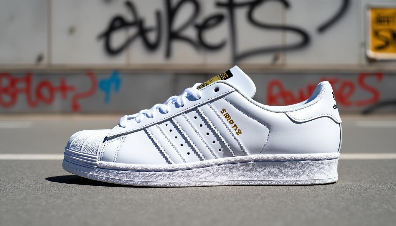 découvrez l'iconique adidas superstar, la sneaker à coque en shell qui a révolutionné le monde du streetwear et du hip-hop. avec son design intemporel et son style inégalé, cette chaussure est devenue un symbole de culture urbaine. adoptez la tendance et son histoire unique.