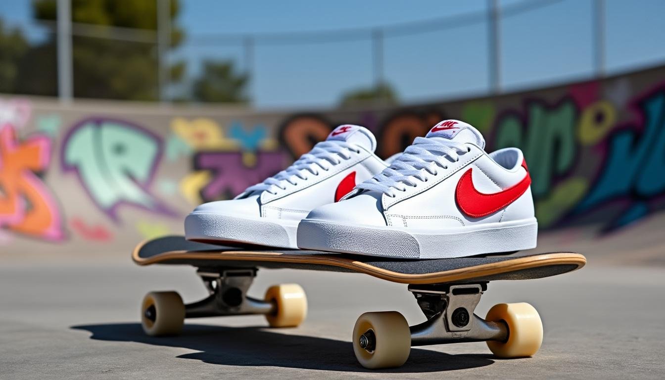découvrez la nike blazer, la chaussure de basket emblématique de nike qui s'est transformée en silhouette iconique du monde du skate. alliant style et performance, elle est devenue un incontournable pour les passionnés de mode et de glisse.