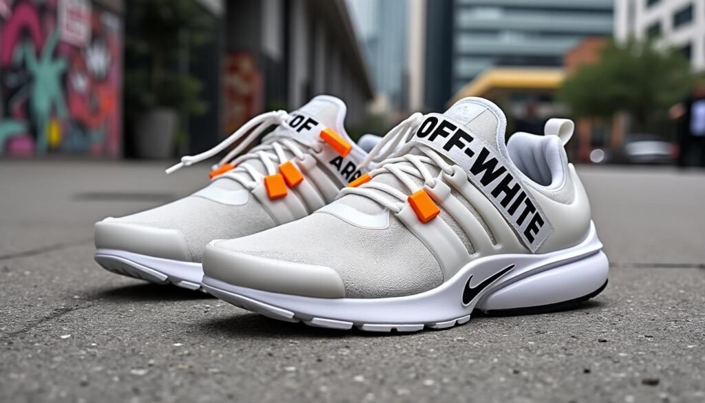 découvrez les off-white x nike air presto, une collaboration audacieuse qui allie style et confort. ce modèle iconique est devenu un incontournable pour les passionnés de sneakers et les amateurs de mode. ne manquez pas l'opportunité d'ajouter cette pièce maîtresse à votre collection.
