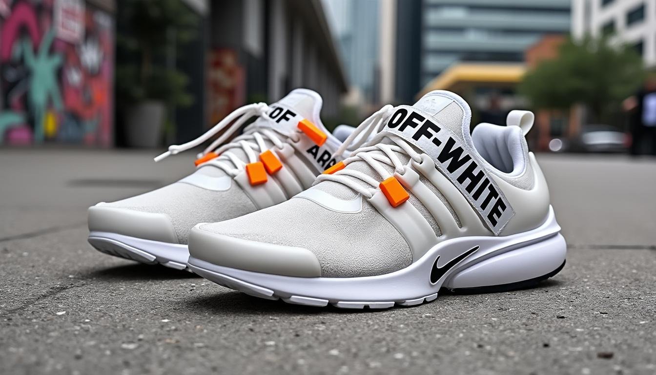 découvrez les off-white x nike air presto, une collaboration audacieuse qui allie style et confort. ce modèle iconique est devenu un incontournable pour les passionnés de sneakers et les amateurs de mode. ne manquez pas l'opportunité d'ajouter cette pièce maîtresse à votre collection.