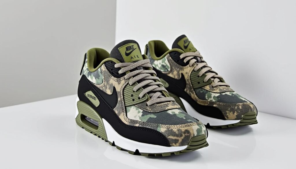 plongez dans l'univers de la mode avec la nouvelle nike air max 90 'reverse duck camo'. ce modèle emblématique allie style audacieux et confort inégalé, idéal pour tous les passionnés de sneakers. ne manquez pas l'occasion de redécouvrir une légende revisitée, parfaite pour affirmer votre personnalité.