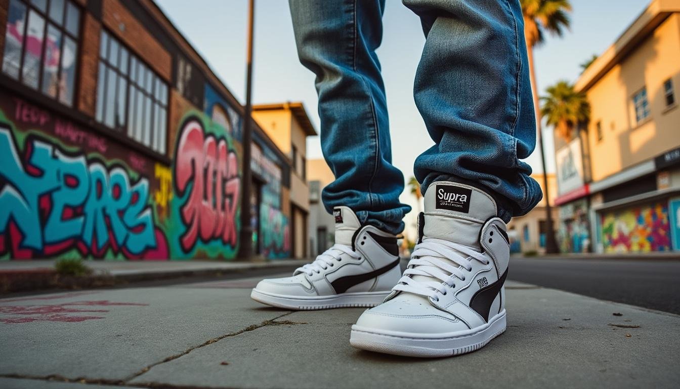 découvrez la supra skytop, la sneaker montante emblématique qui a révolutionné la scène skate et hip-hop des années 2000. alliant style audacieux et performance inégalée, cette chaussure est le choix incontournable pour les passionnés de culture urbaine.