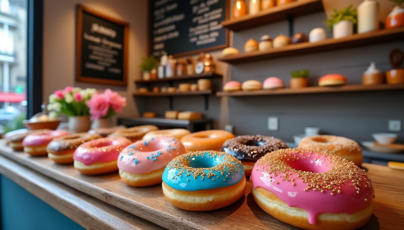 succombez aux saveurs uniques de la maison du donut : des donuts artisanaux, frais et gourmands pour tous les amateurs de douceurs. laissez-vous tenter par notre large sélection de délices sucrés à savourer à tout moment !