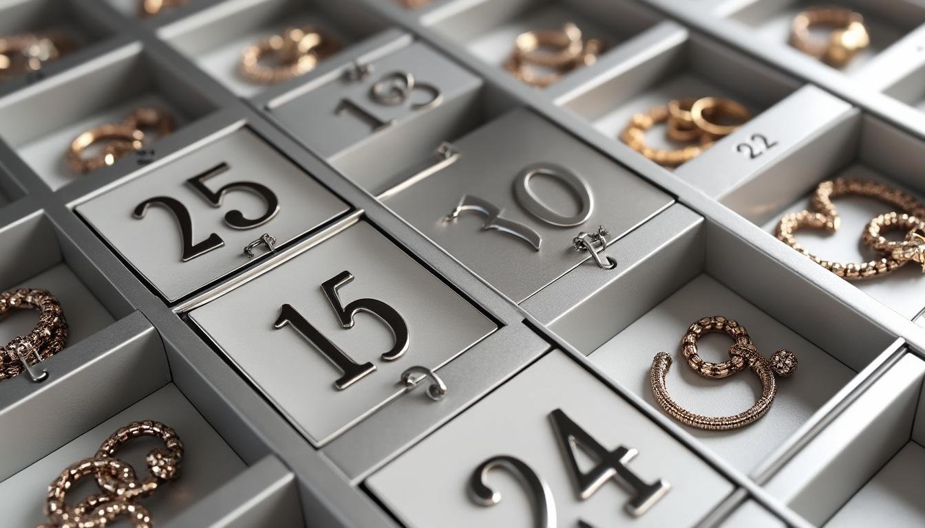 découvrez notre calendrier de l'avent bijoux en acier inoxydable, une idée cadeau originale pour surprendre vos proches chaque jour avec des bijoux élégants et durables.